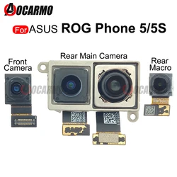 Per ASUS ROG Phone 5 5s ROG5 Rog5S ZS673KS ZS676KS Macro posteriore posteriore e fotocamera anteriore cavo flessibile parte di ricambio 24MP 64MP 5MP