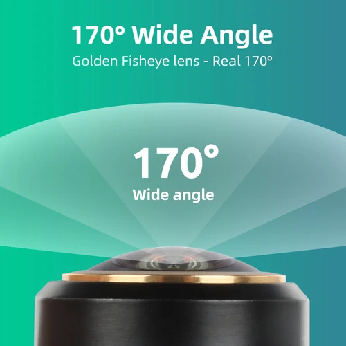 Imagen 2 del producto CVBS a AHD 1920x1080P o 720P Cámara de visión trasera de coche 170 °   Vehículo de visión nocturna Full HD con lente dorada ojo de pez que invierte