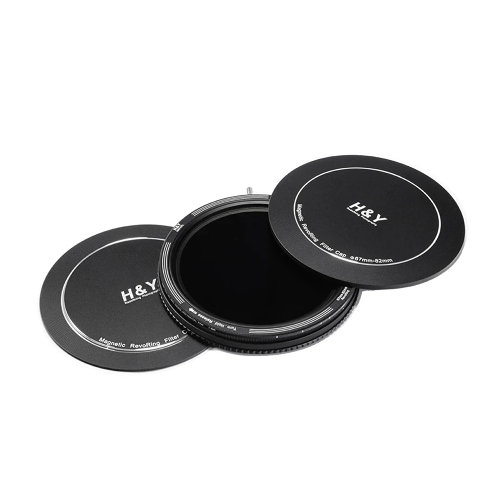 H&Y RevoRing Series Camera Lens Filter Cap Aluminium Front And Back Cap 67mm 72mm 77mm 82mm 95mm Only For RevoRing Filters