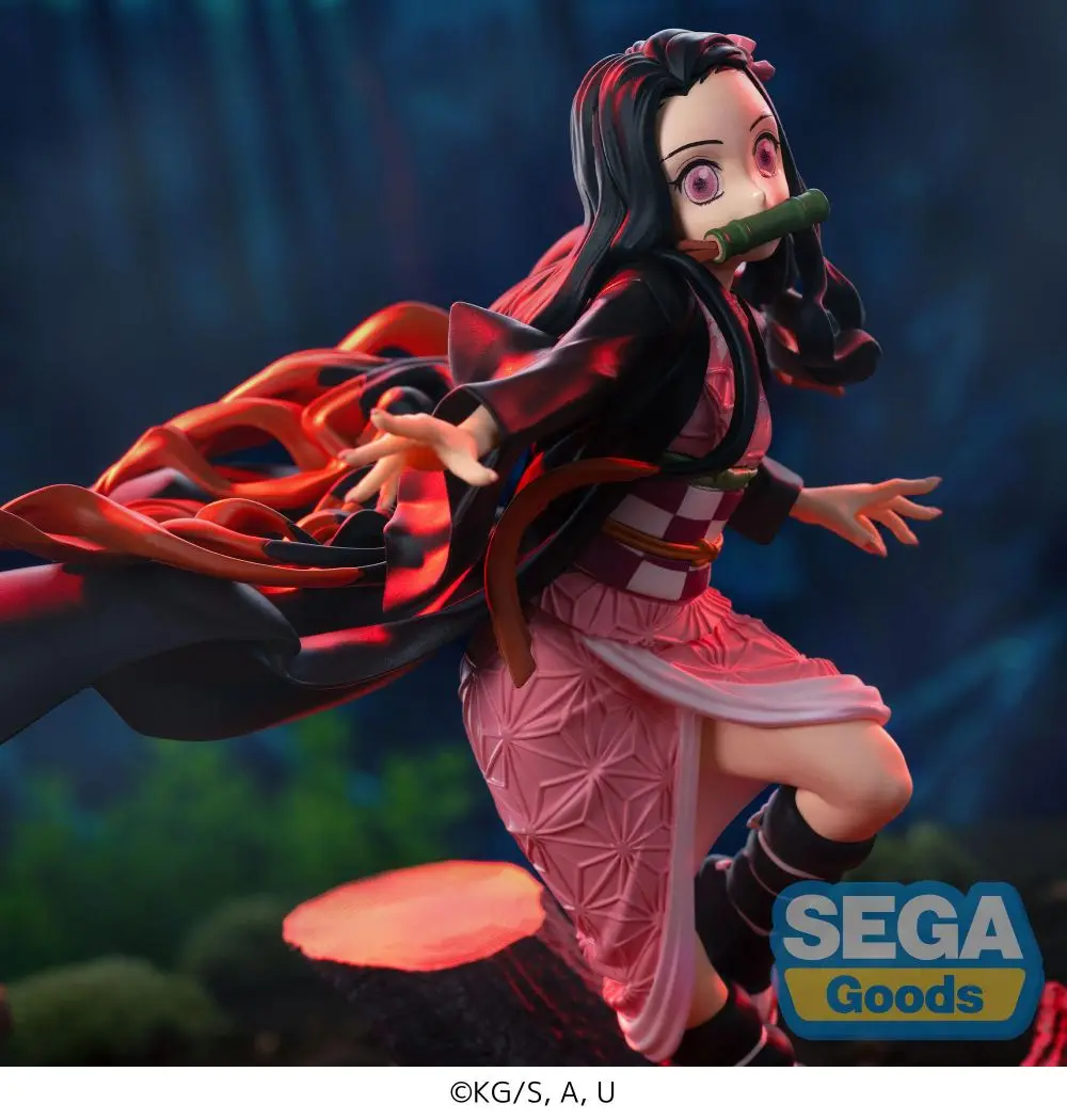 W magazynie oryginalny SEGA Xross Link Demon Slayer Kamado Nezuko pcv Anime rysunek figurki zabawki modele