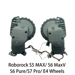 For Roborock S5 MAX/ S6 MaxV/S6 Pure/S7 Pro/ E4 Vacuum Cleaner Accessories Right WLeft alking Wheels Parts