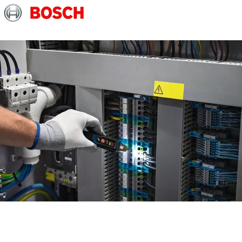 BOSCH GVD 1000-17 Professional Non-contact Voltage Tester Self-test IP67 Rating Dual Voltage for Electric Drill Working view 3