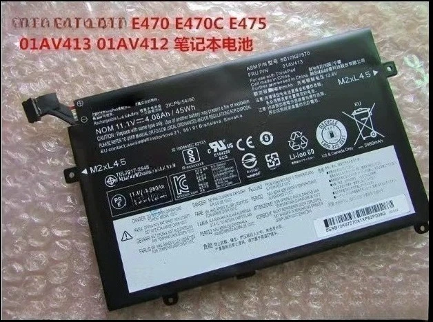 ，。for E470 E470C E475 01AV413 01AV411/412 Battery New，。