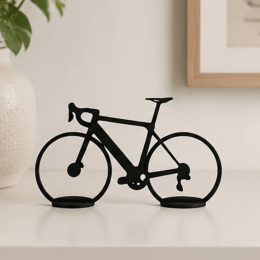 Minimalist 3D Printed Bicycle Model Desktop Ornament Gift For Cycling Lovers Home Office Decor