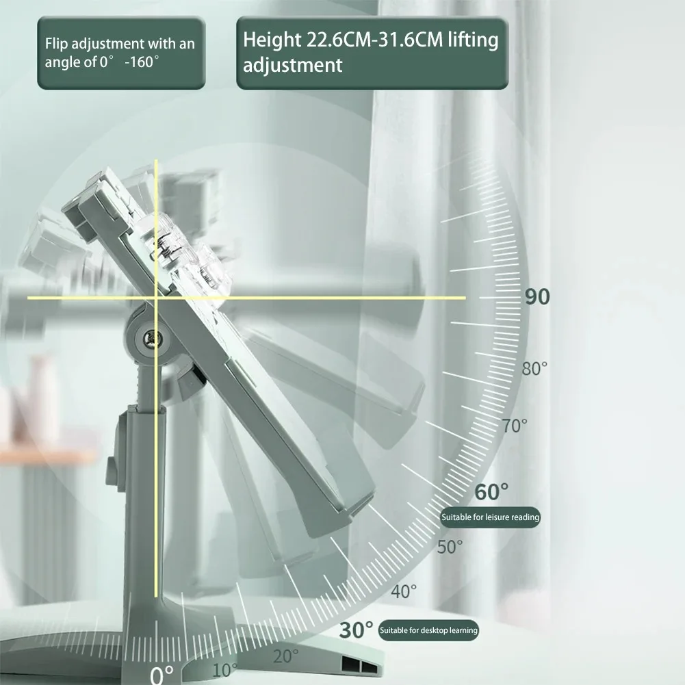 Adjustable Multi-Angle Book Stand & Tablet Holder - Ergonomic Reading Desk Organizer for Home, Office, Study - Perfect for Books
