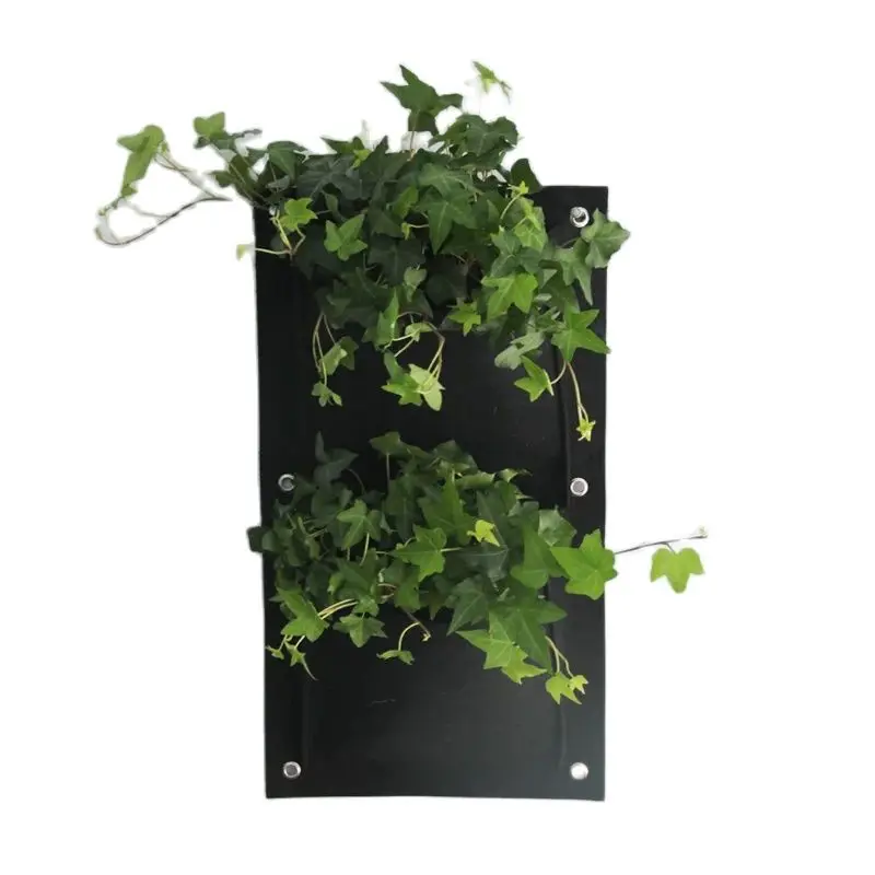 

Vertical Garden Planter Wall-mounted Polyester Home Gardening Flower Planting Bags Living Indoor Wall Planter54*30cm