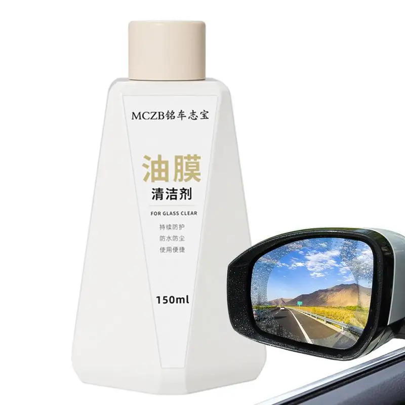 

Car Glass Oil Film Remover Auto Window Cleaner 150ml Auto Glass Polish Oil Remover Glass Stripper Water Stains Remover Quickly