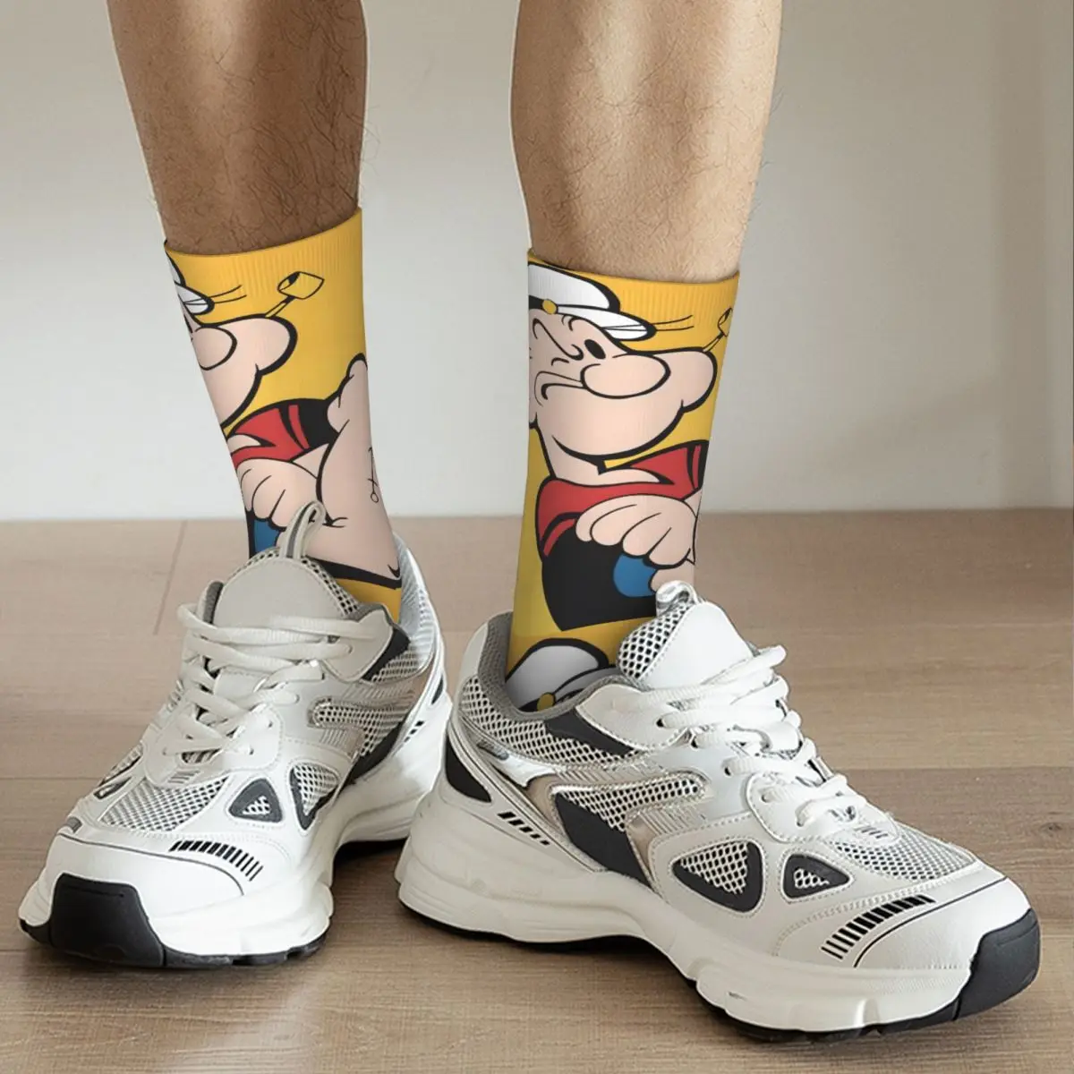 Calcetines de dibujos animados de Anime para hombre y mujer, medias de primavera, verano, otoño e invierno, regalo, novedad, 1