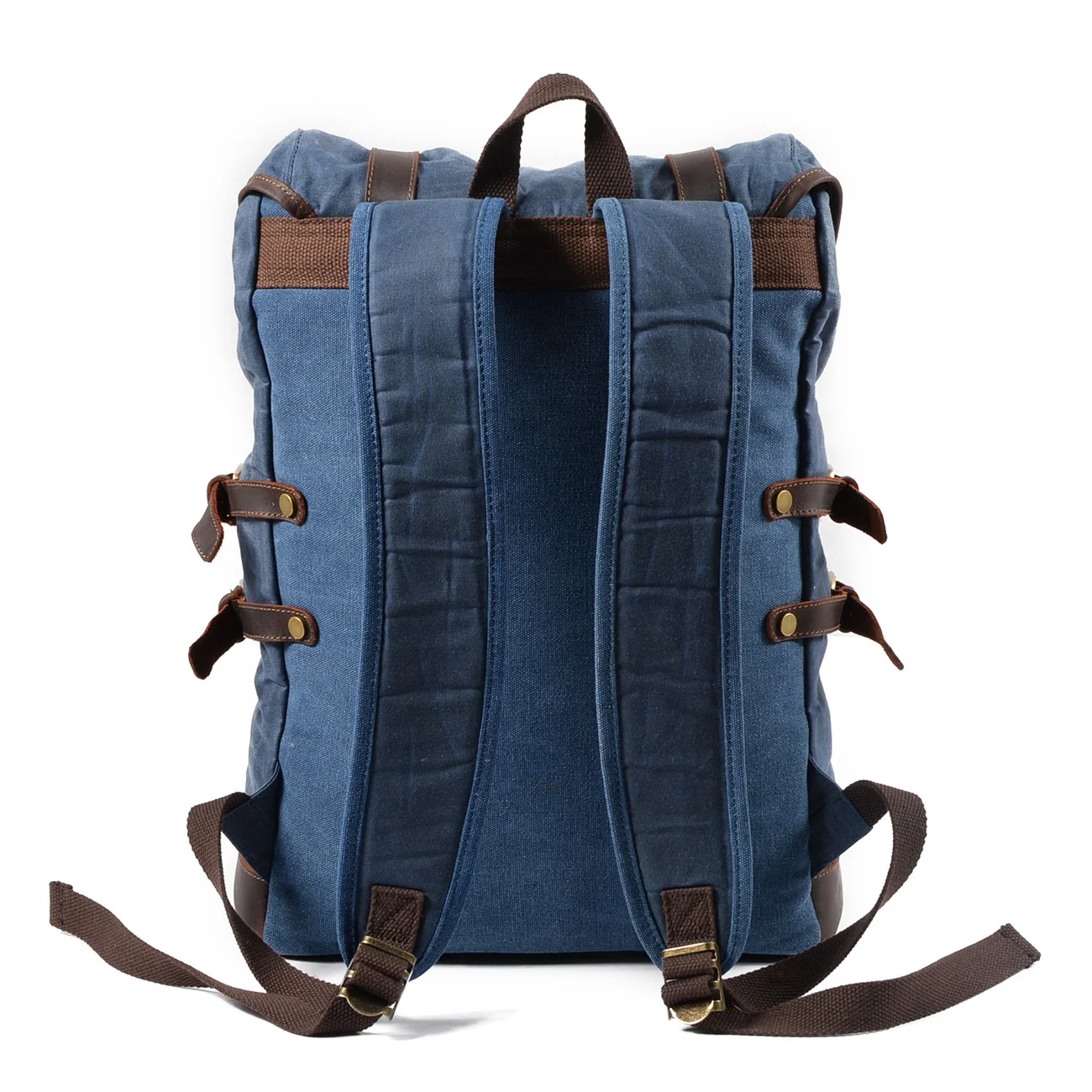 Muchuan canvas bag leisure backpack male waterproof students travel