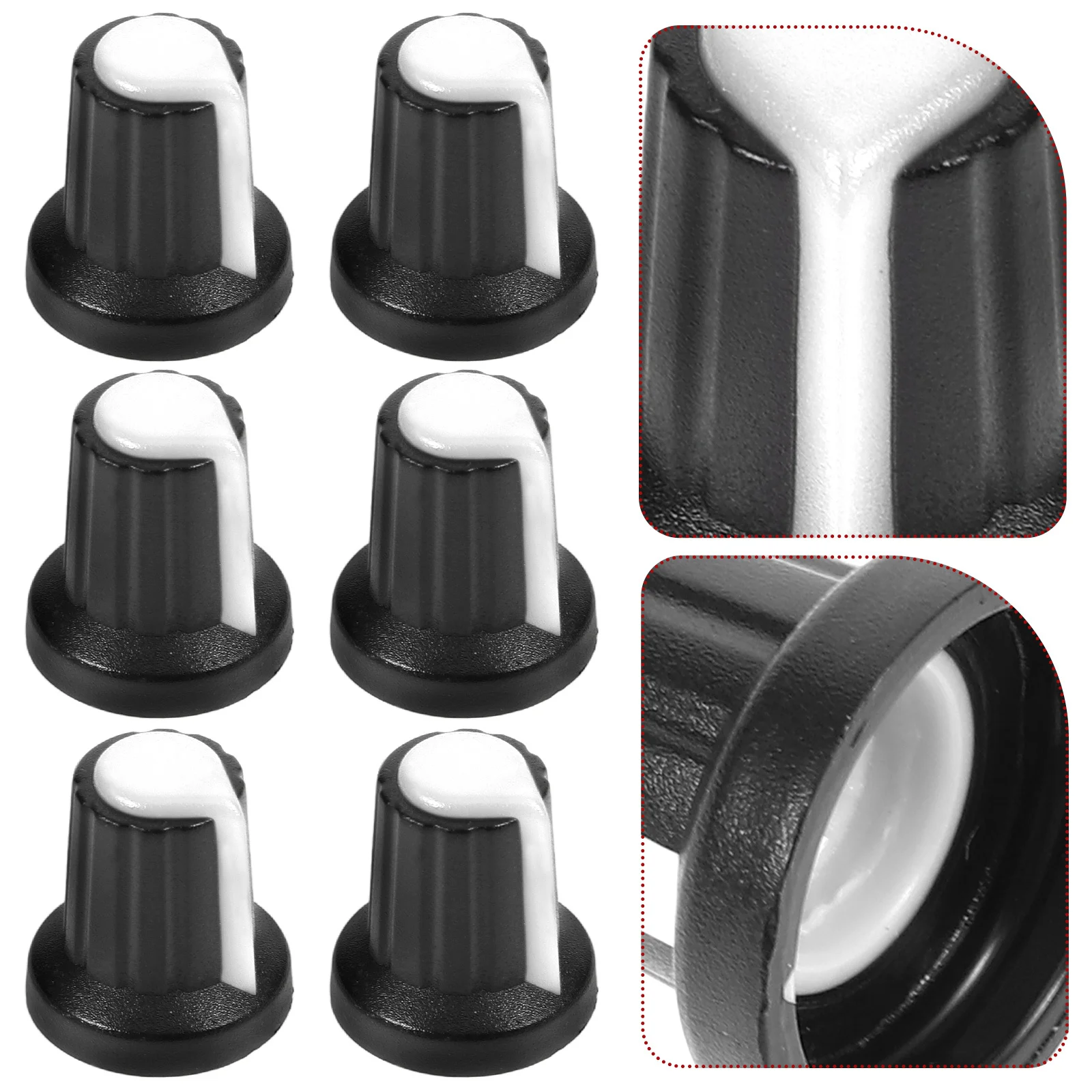 20Pcs Universal Dj Rotary Knob Caps Potentiometer Control Knobs for Volume Amplifier Mixing Table Easy Install Professional