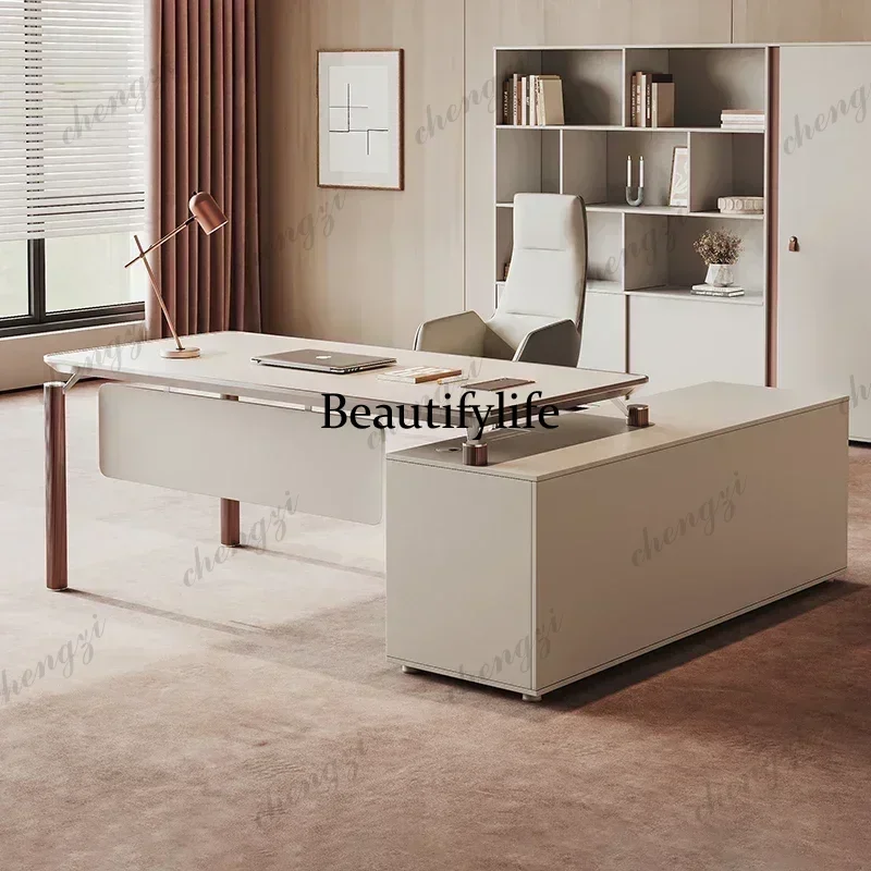 Modern Manager Office Desks Computer Wooden Storage With Drawers Office Desks Computer Minimalist Furniture Er Arbeitet