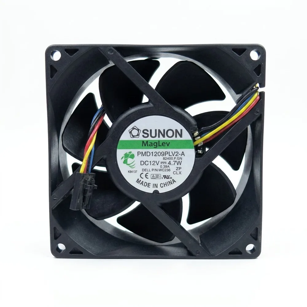 For SUNON PMD1209PLV2-A 9032 DC12V 4.7W 4-Wire Silent Cooling Fan