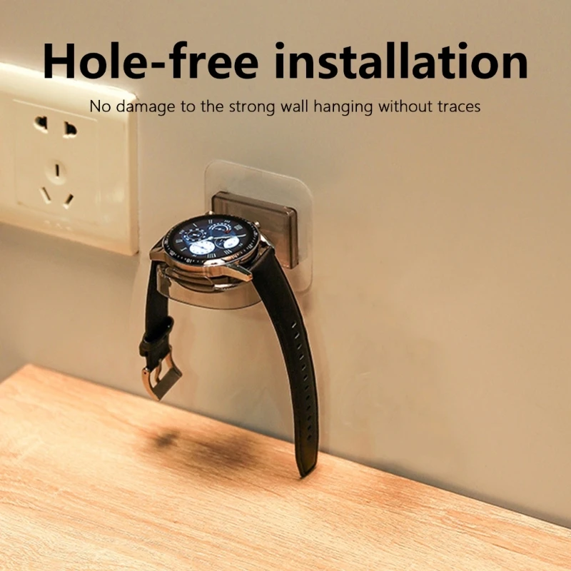 A9LC Watch Wall Mount Stand Bracket Easy Installation Suitable for Watch Series 1 to Series 8 with Wire Organization