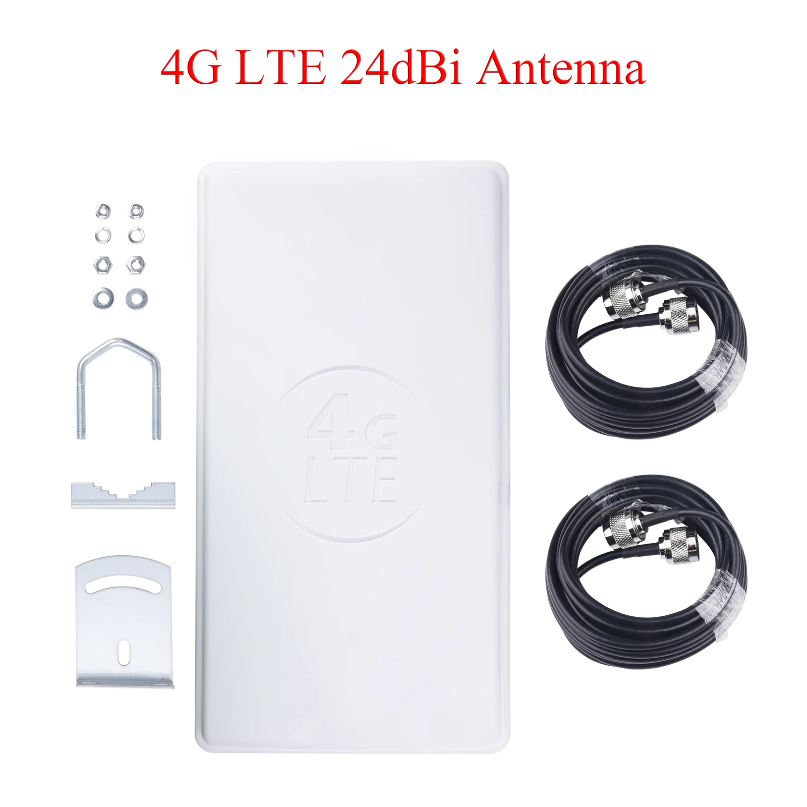 1PCS 4G LTE 24dBi Antenna 698-2690MHz MIMO Outdoor Antenna N Female Jack Connector Signal Booster For 3G 4G Router Modem