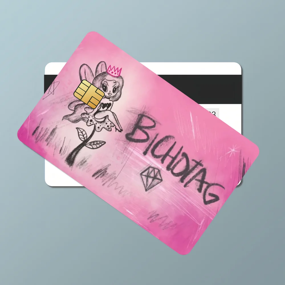 Singer K-Karol G Bank Credit Cards Bus Pass Stickers Cool Decoration Waterproof 4PCS Card