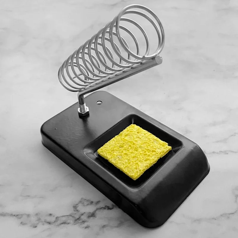 Soldering Iron Stand Portable Holder Soldering Tin Stand with Welding Cleaning Sponge Electric Soldering Iron Accessories 2025