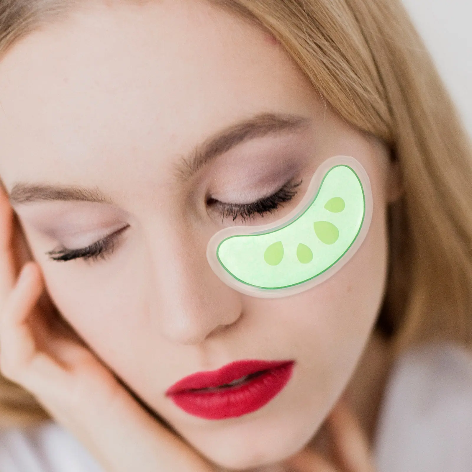 6Pairs Double Eyelid Gel Eye Pads Cooling Ice Packs Reusable Cold Compress for Puffiness Dark Circles Eye Care Relief
