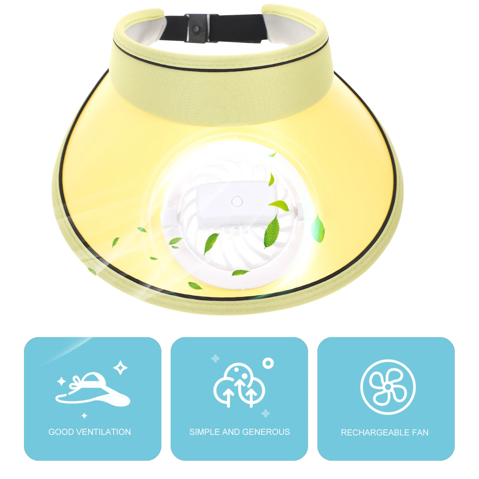

Anti Hat Women Electric Fan Visor Summer Beach Wide Brim Sun Fan Sun Shade Hat Protection Outdoor Fishing Hiking