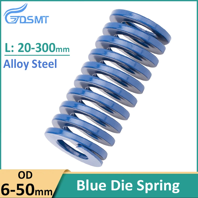 Light Load Spiral Stamping Blue Die Springs Compression Compression Mould Spring OD6-50mm L20-300mm