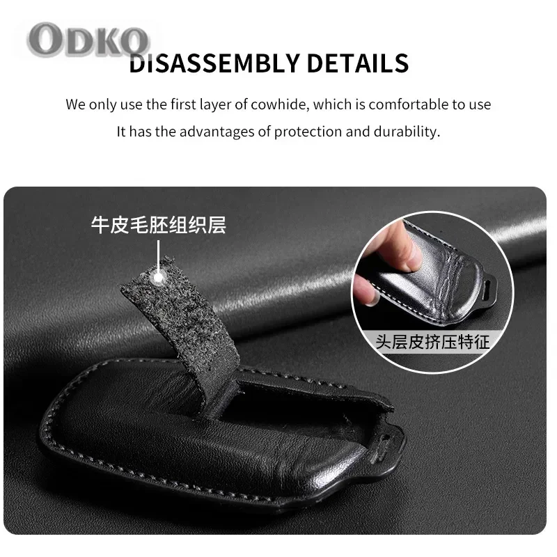 Leather Car Remote Key Case Cover Shell For BMW 1 3 5 7 Series X1 X3 X4 X5 X6 G20 G30 F15 F16 F34 F10 F20 F30 G01 G02 G05 G07