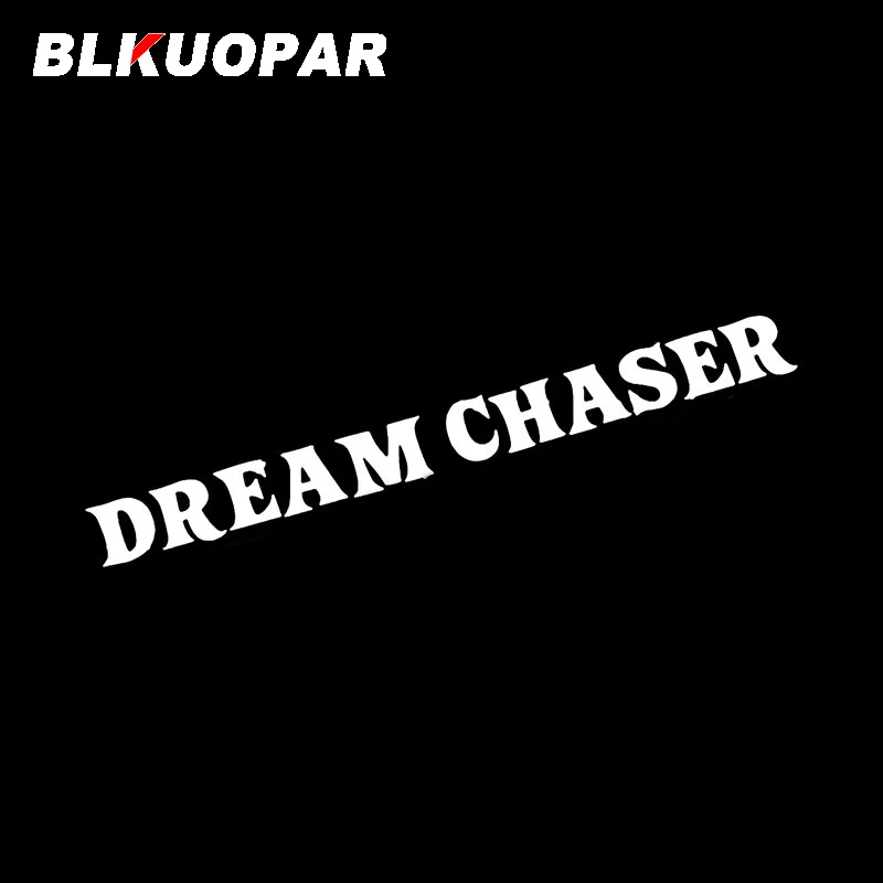 BLKUOPAR DREAM CHASER Car Stickers JDM Anime Creative Decal Sunscreen Scratch-Proof Bumper Refrigerator Decoration Car Lable