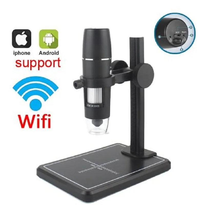 USB Digital Microscope 3 in 1 LED 1000X 1600X Magnifier Electronic Endoscope Camera for Phone PCB Motherboard Repair Tools