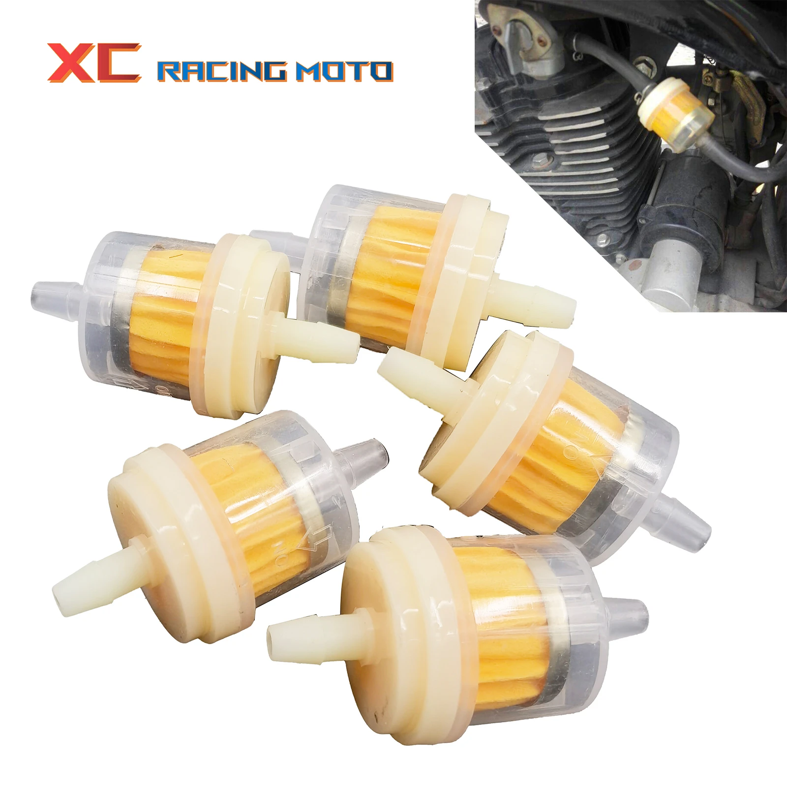 Motorcycle Petrol Gas Fuel Gasoline Oil Filter for Scooter Motorcycle Moped Dirt Bike ATV Kart Honda Yamaha kawasiki Suzuki EXC