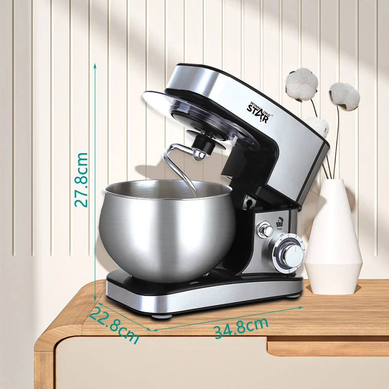 WINNINGSTAR  5L 1000W Electric Egg Beater ST-5300 Kitchen Appliances Powerful Stainless Steel Stand Mixer