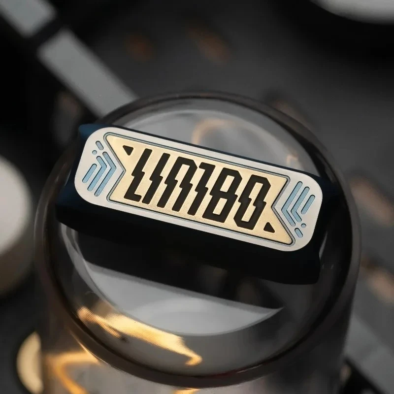 Lingbao LimboEDC الميكانيكية سبائك التيتانيوم القط الإصبع دفع بطاقة الضغط سطح المكتب لعبة هدية