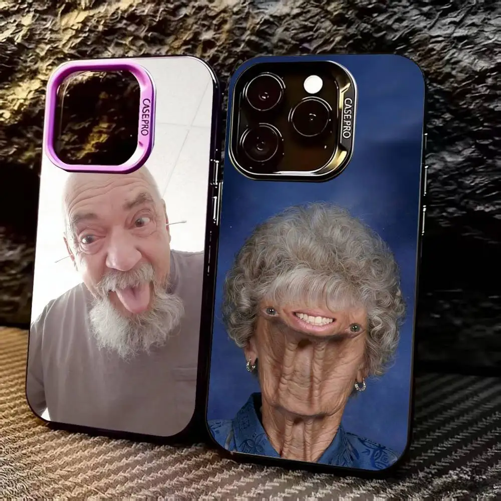 

U-Ugly M-Man Phone Case For iPhone 17,16,15,14,13,12,11 Plus,Pro Max,XS,Colorful Silver Black Cover