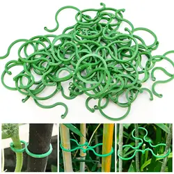 50Pcs 8 Word Buckle Vine Tying Clips Ring Fixing Bracket Garden Plant Holder Tools Garden Decorations Plant Climbing Wall Clips