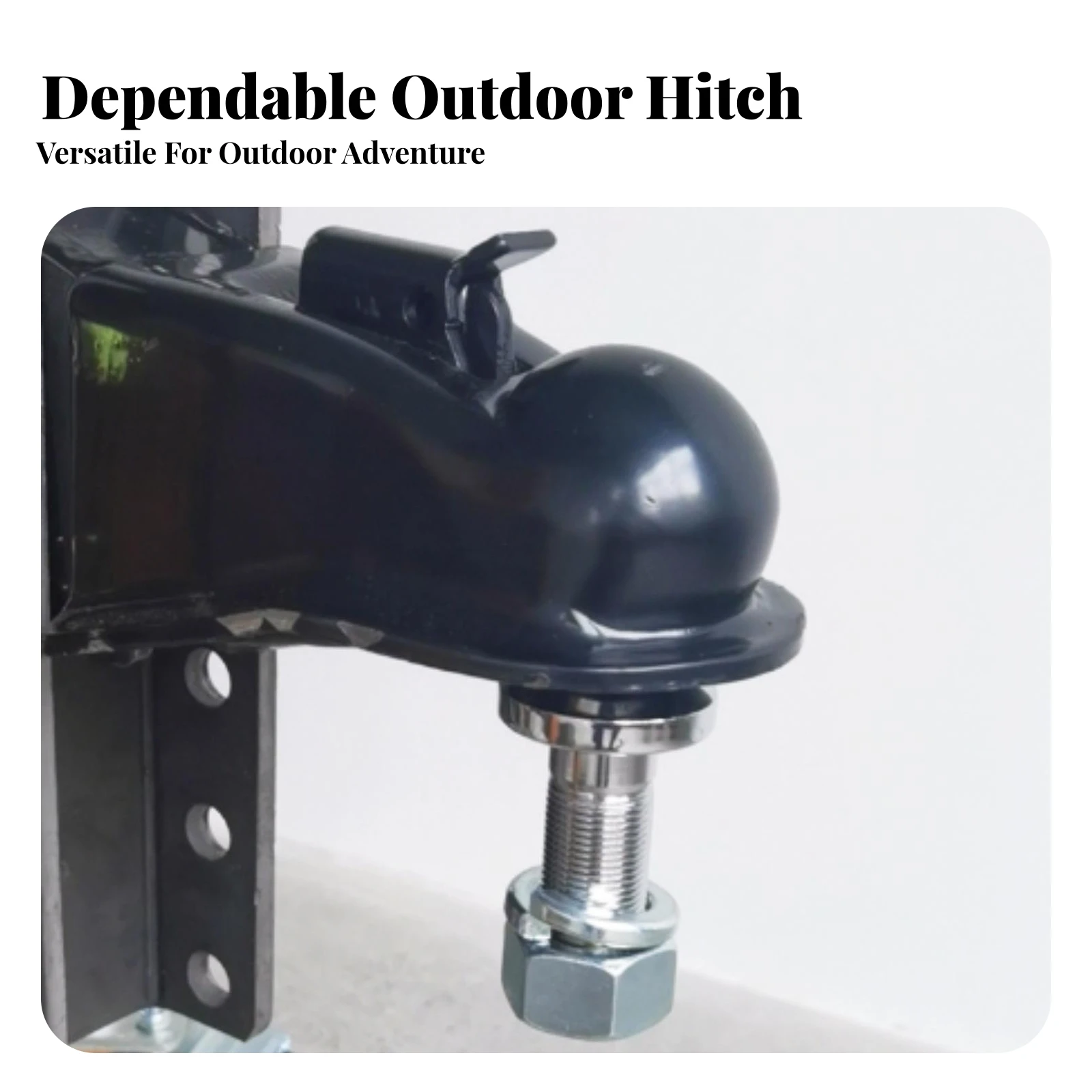Trailer Hitch Ball Heavy-Duty Trailer Hitch Ball with Shank Long-Lasting Reliable for RV Owners, Towing
