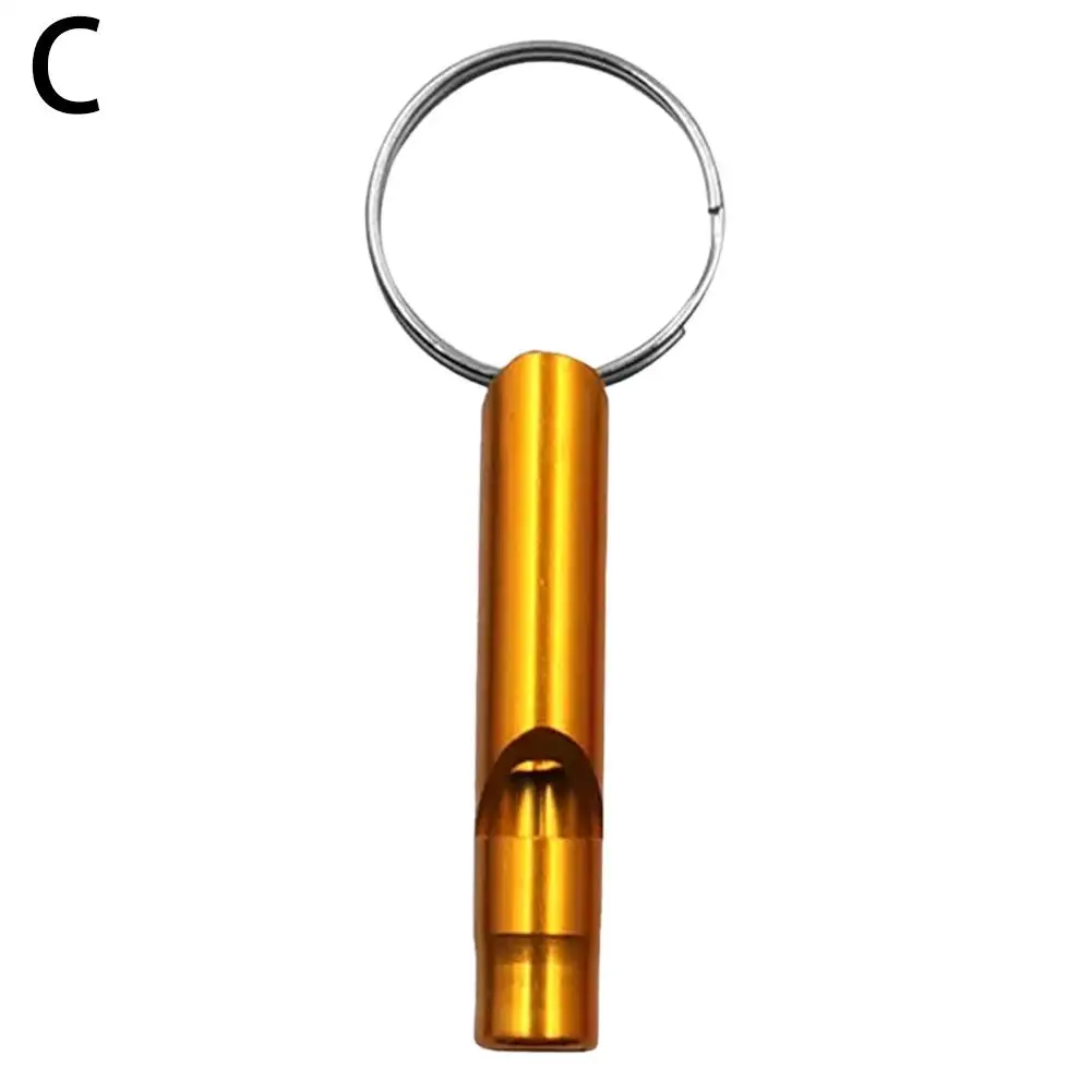 Mini Size Fluitjes Hanger Outdoor Multifunctioneel Fluitgereedschap Metaal Outdoor Survival Emergency Whistle Call Sleutelhanger Keyri E9a4