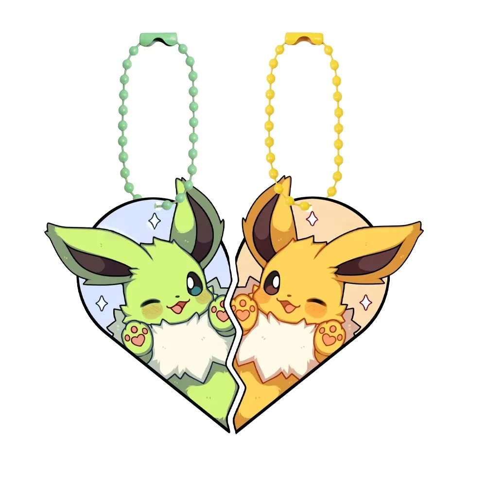 Pokemon Eevee Umbreon Espeon Sylveon Jolteon Flareon Akrylowe Breloki DIY Figurki Akcji Anime Klasyczne Kolekcja Gier Zabawka