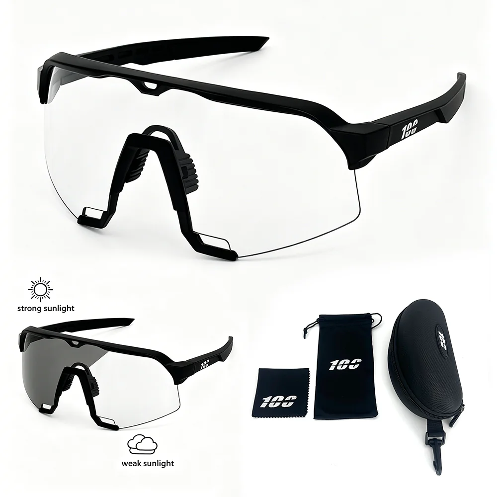 Image of Photochrome Fahrradbrille, Fahrrad-Sonnenbrille für Outdoor-Sportarten, MTB-Mountainbike-Brille, Herren-Laufbrille, Gafas Ciclismo