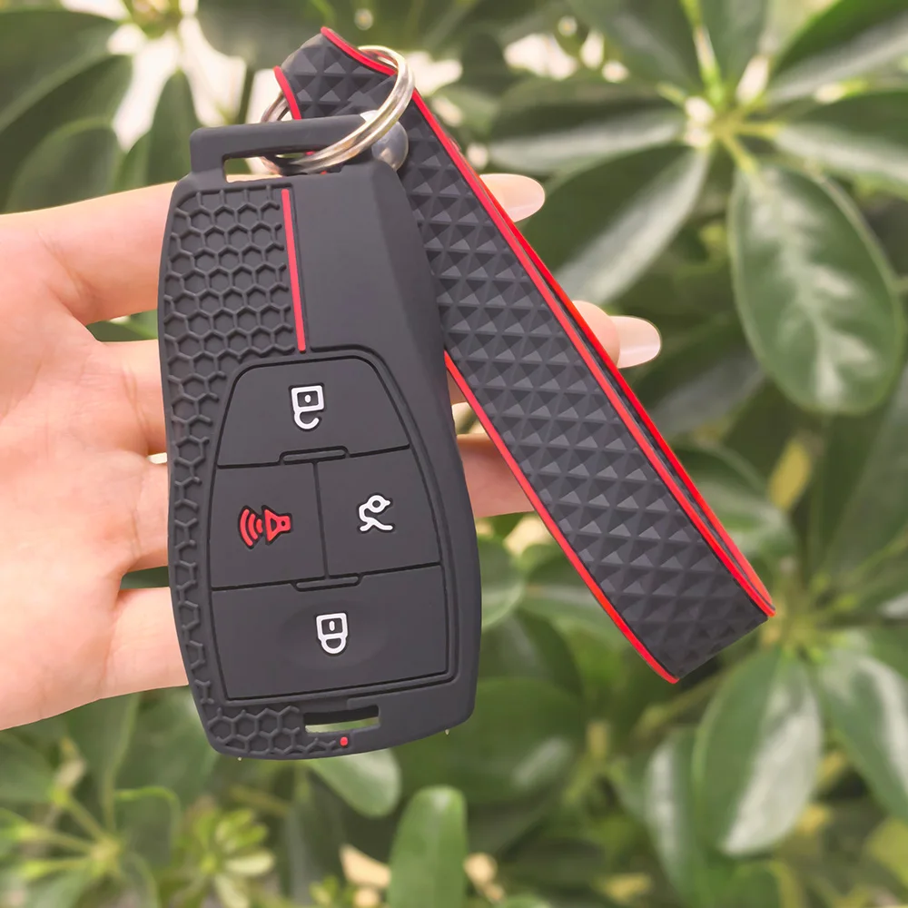 Car Remote Key Case Cover Protect Shell Bag For BAIC X7 BJ40 Senova D50 D70 X55 X65 EU5 EU7 Keychain Auto Accessories