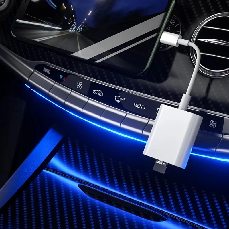 Type C Card Reader 2 in 1 SD TF Adapter For iPhone15/16/17 Huawei Samsung iPad Tablet Macbook USB-C Mobile Phone Cardreader