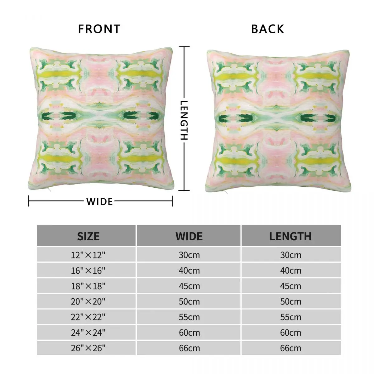 Kaleidoscope Mirrored Art Square Pillowcase Polyester Linen Velvet Pattern Zip Decorative Throw Pillow Case Home Cushion Cover