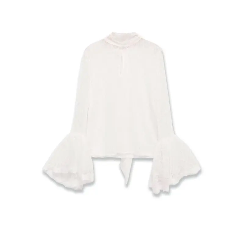 

Women's Summer Punk Lace Splicing Bell Sleeve Shirt Comfortable Gothic Blouse Top