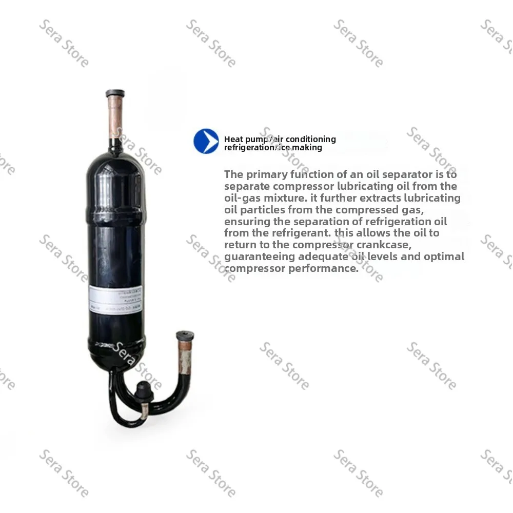 Oil Separator 3-5p Air Energy Heat Pump 0.5L Air Conditioner Refrigeration Accessories