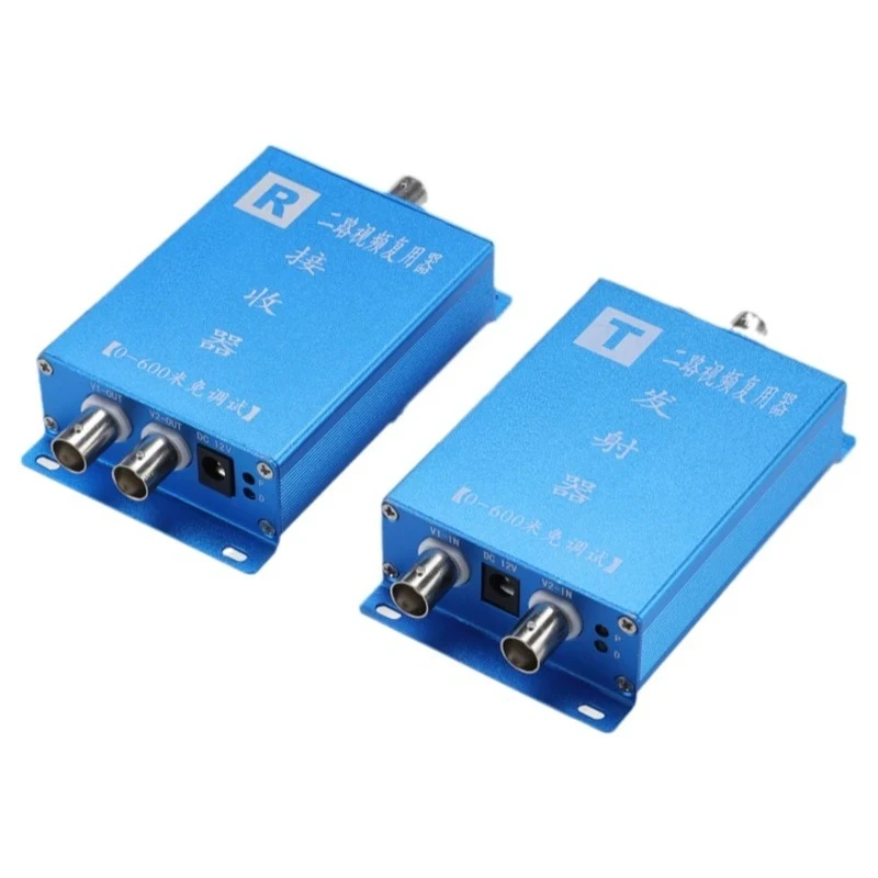 Analog coaxial two-way video multiplexer multi-in-one stacking pair monitoring accessories cable transmission extender