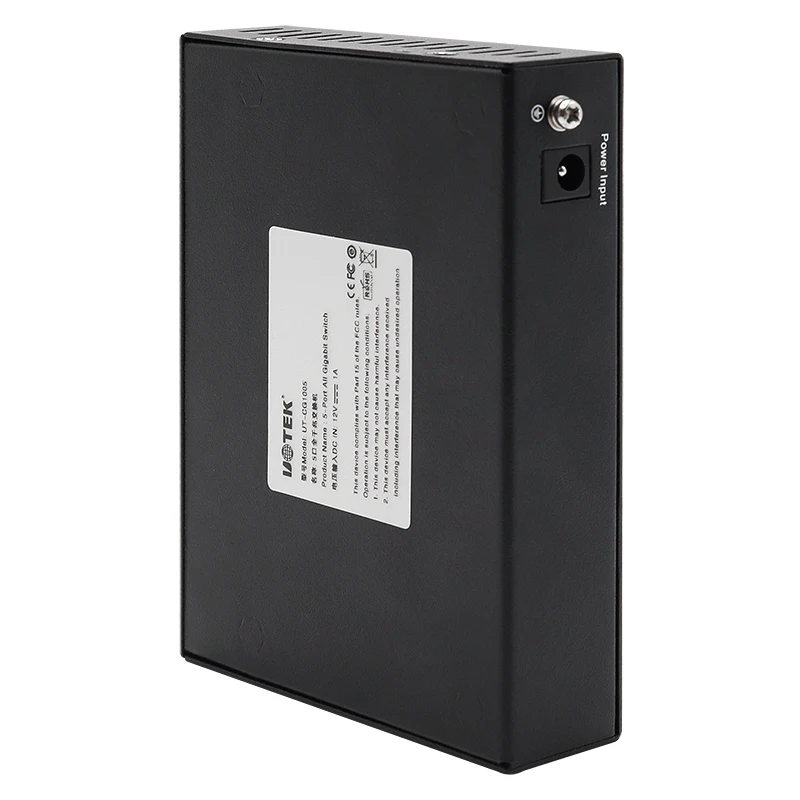 UOTEK 10/100/1000M 5 portas Full Gigabit Switch Ethernet não gerenciado com suporte para função VLAN UT-CG1005