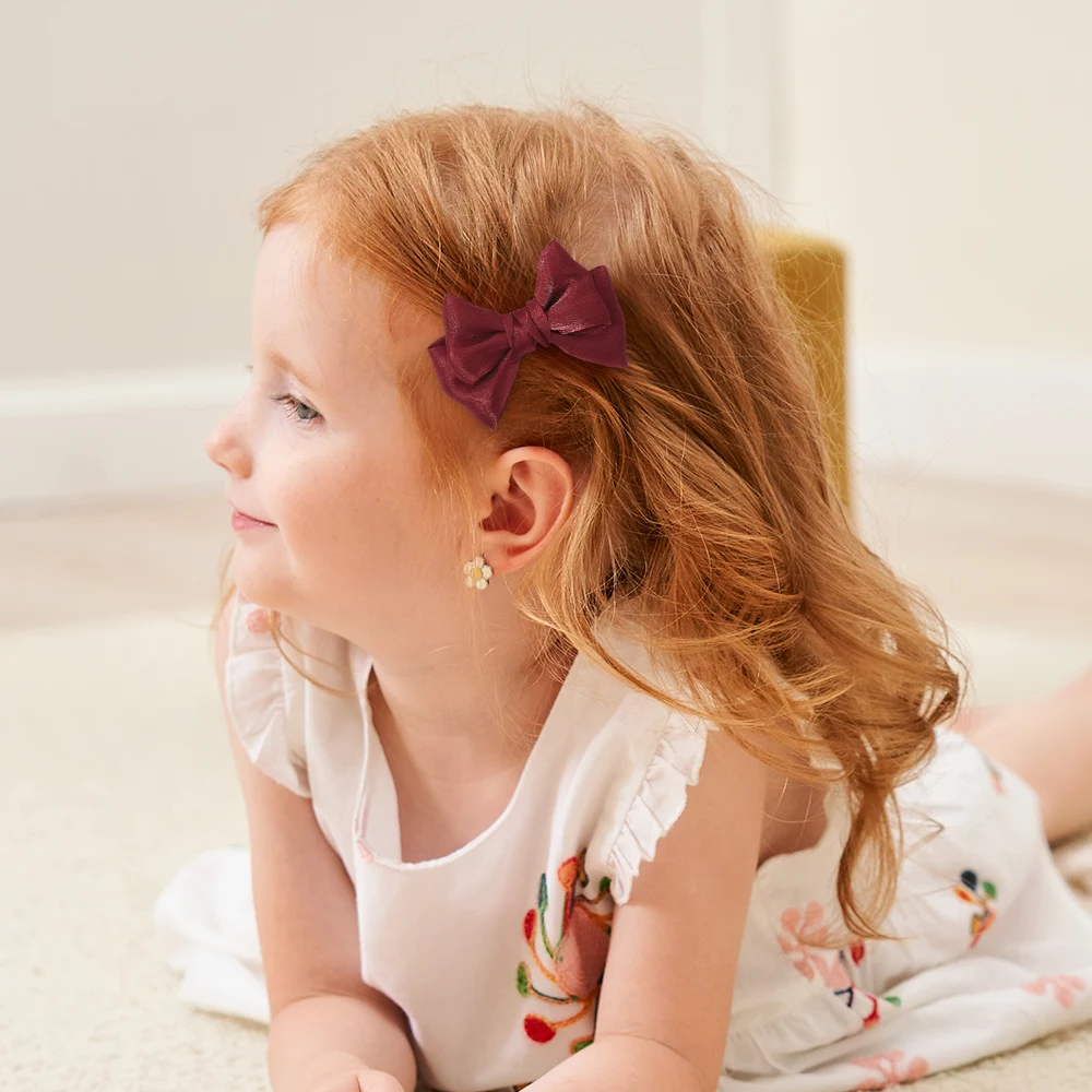 2 шт./лот, заколки для волос принцессы с шифоновым бантом и хвостиком, украшения для волос для девочек и детей, заколки, модные аксессуары для волос