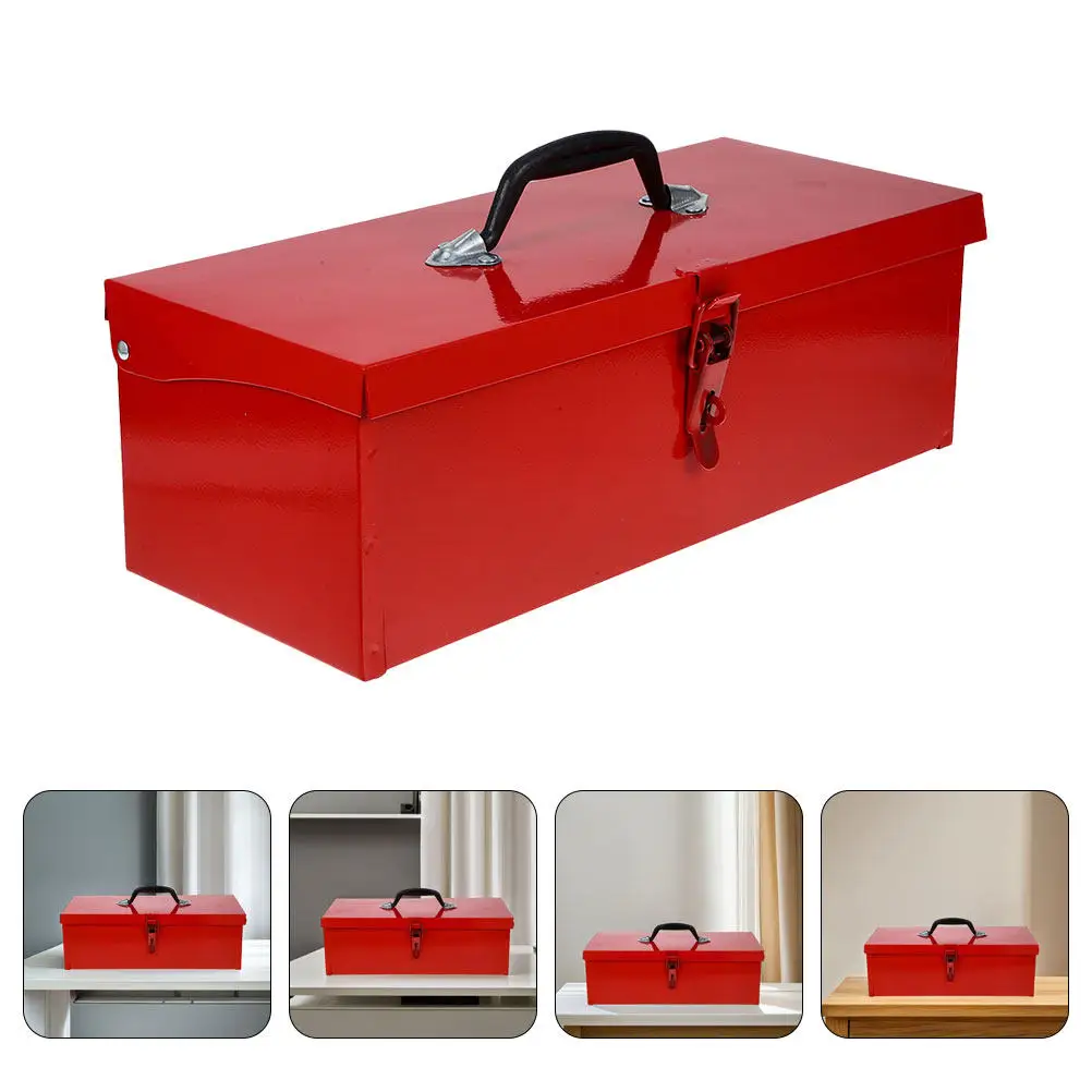 metal-portable-tool-box-for-home-organizer-for-for-home-garage-plumber-toolbox-thickened-red-single-layer-storage