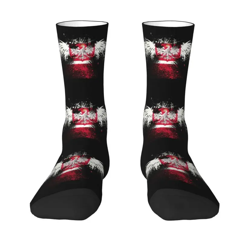 Flag Of Poland Polska Eagle Mens Crew Socks Unisex Kawaii Polish Patriotism Spring Summer Autumn Winter Dress Socks