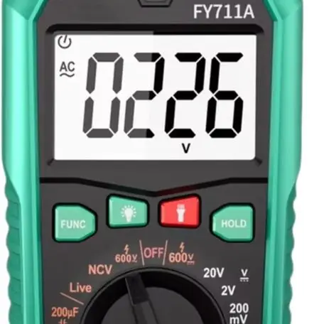 FY711A Digital Multimeter Auto Range True RMS NCV Live Wire Detection For Capacitance Frequency Voltage Current Resistance Test
