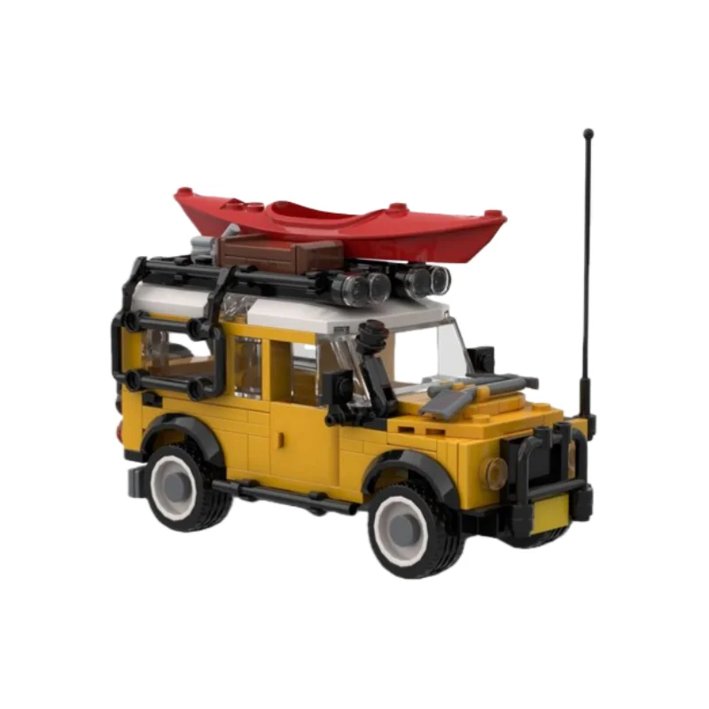 MOC Yellow Bike Series Style Model - Small Particle Building Toy Blocks 252 Pieces - Suitable for All Hobbyists to Assemble Desk