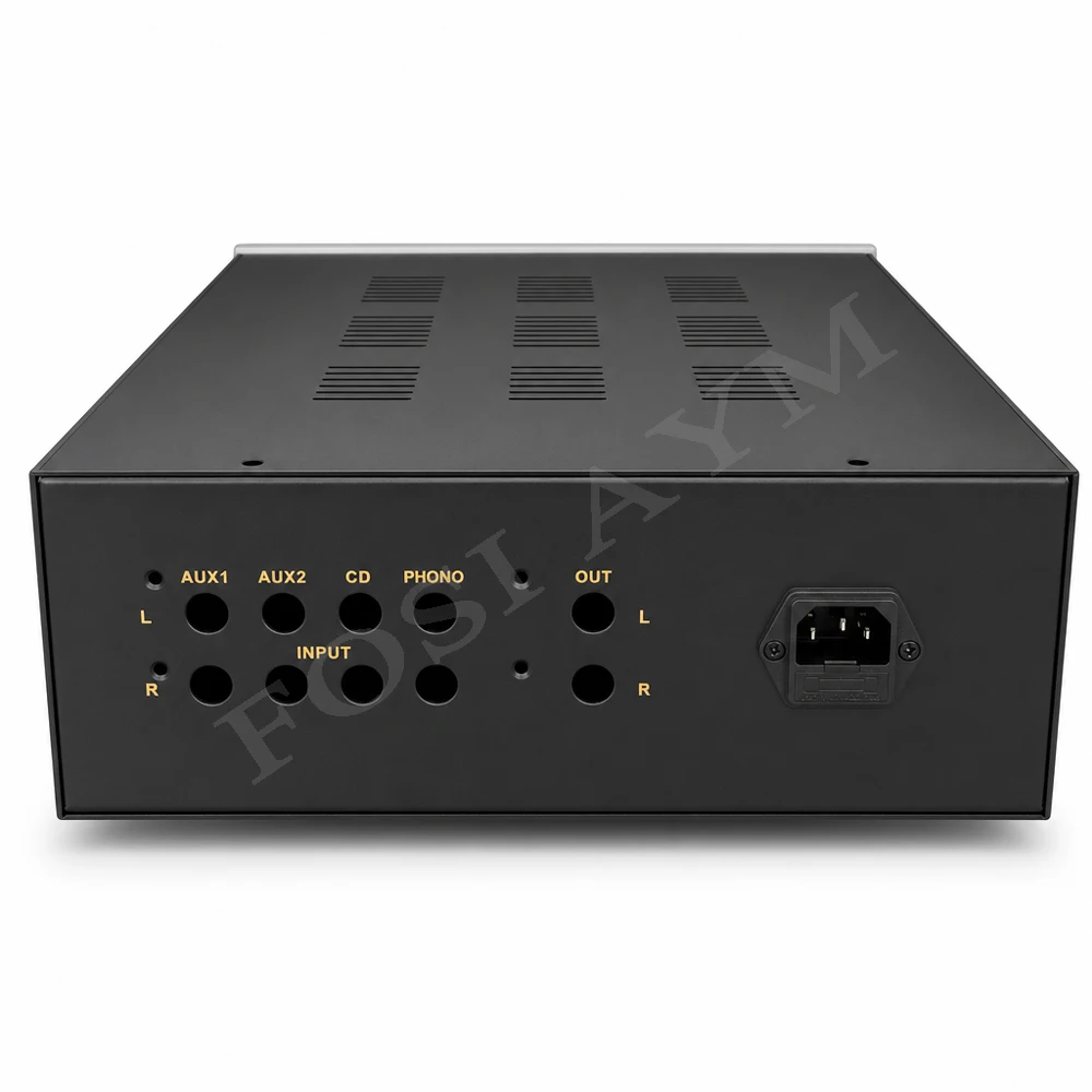 FOSI AYM 270x320x110mm Iron LETAO Style Iron Amplifier Chassis DIY HiFi Audio Enclosure Vacuum Tube Amplifier Case Preamplifier