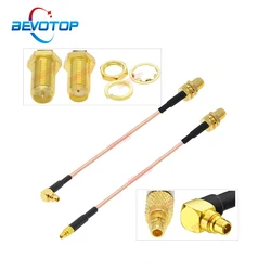 10PCS/LOT RG178 SMA to MMCX Cable RP-SMA/ SMA Female to MMCX Male Straight/ Right Angle 90° PLUG RG178 Pigtail RF Coaxial Jumper