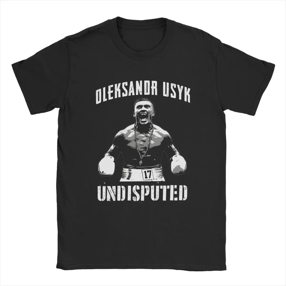 Summer Men Women\'s Oleksandr Usyk Undisputed Heavyweight Graphic Printed Tee Shirt Pure Cotton Ukraine Boxing Boxer T Shirts Tee